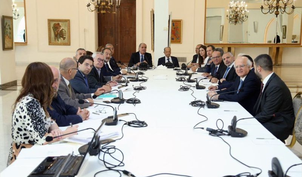 الرئيس عون مترئساً الاجتماع التحضيري للاحتفال باعلان «لبنان الكبير»