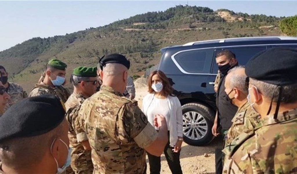جولة لوزيرة الدفاع في حاصبيا