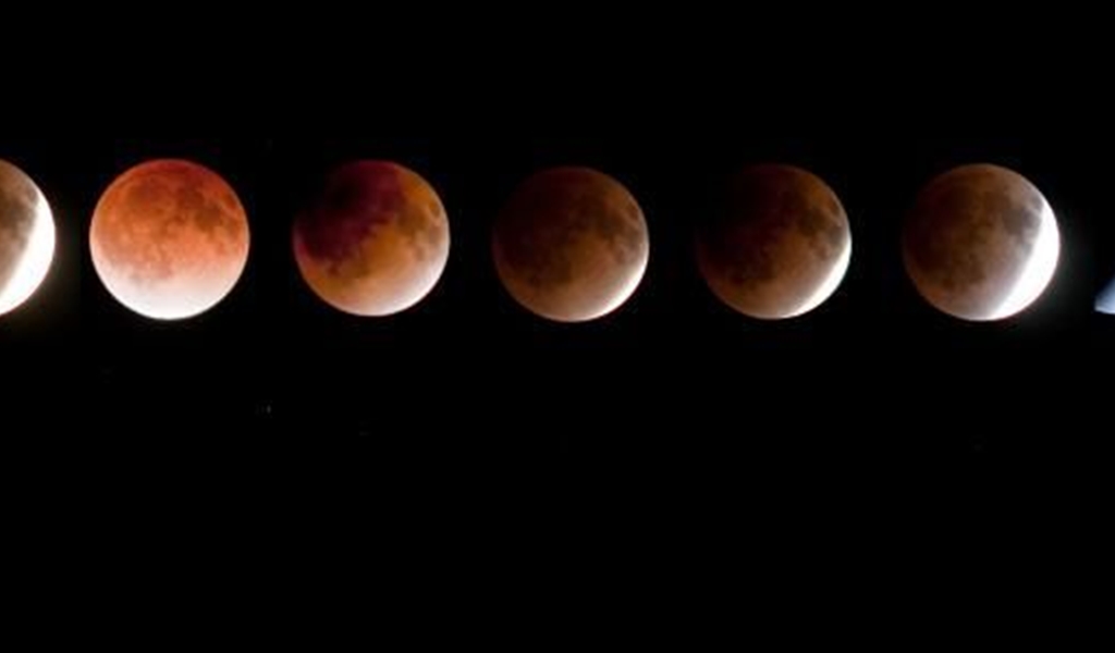 مراحل خسوف القمر