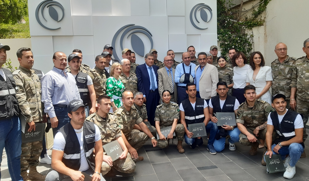 سقلاوي خلال حفل التكريم (محمود يوسف)