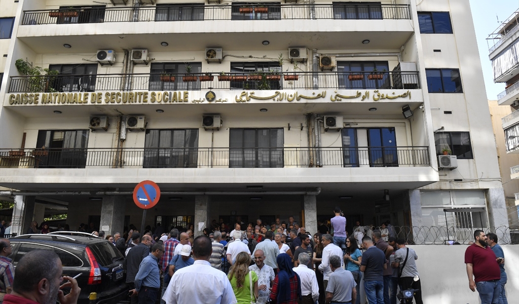 خلال الإعتصام في بيروت