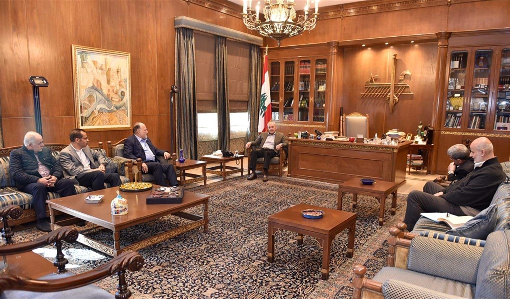 الرئيس بري مجتمعاً مع عمار وعلامة وضرغام