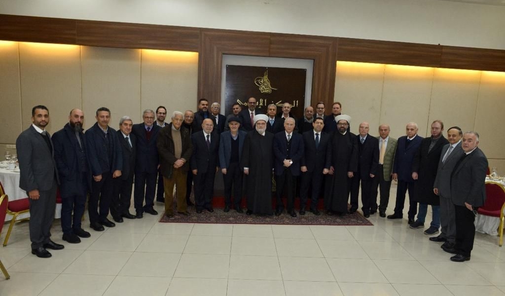 القاضي عساف، والقاضي مكاوي، وأعضاء الهيئة الإدارية والعامة للمركز