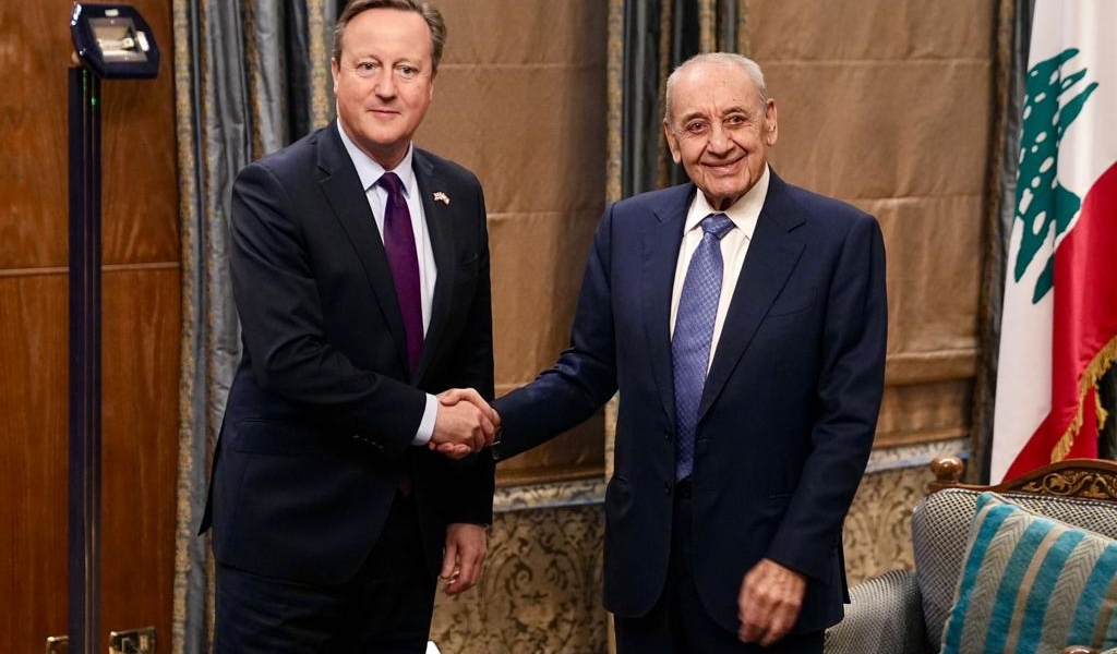 الوزير كاميرون عند الرئيس بري (حسن إبراهيم)