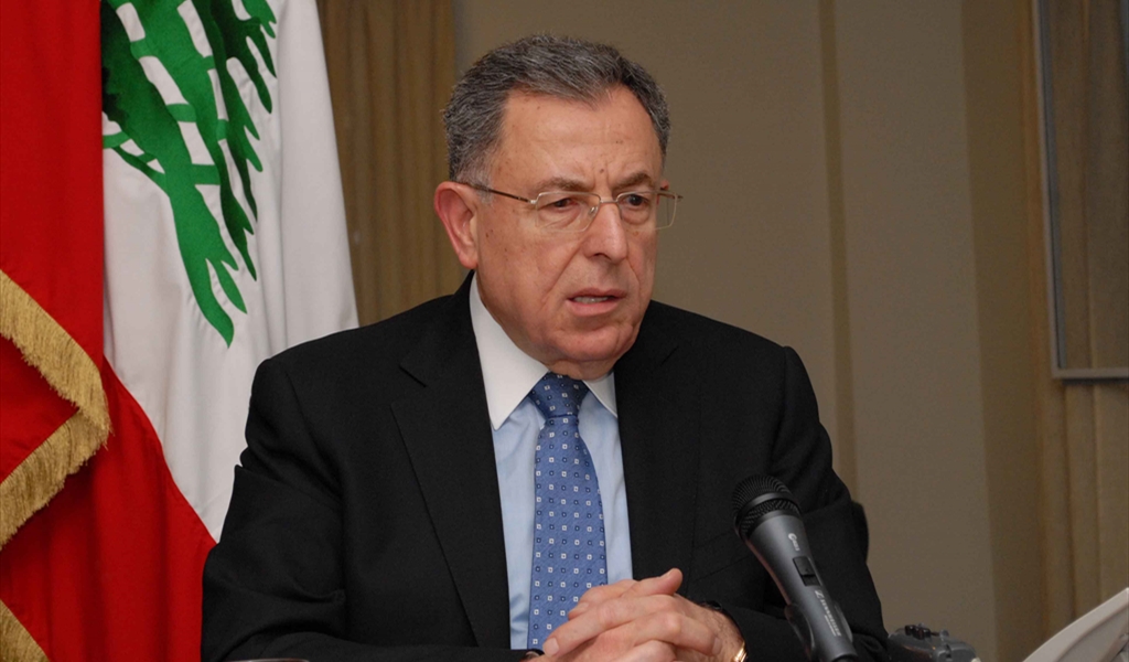 السنيورة: أمان لبنان في وحدته وليس بـ«الحزب» والحوار يكتسب صدقيته وفعاليته بتطبيق ما أتفق عليه