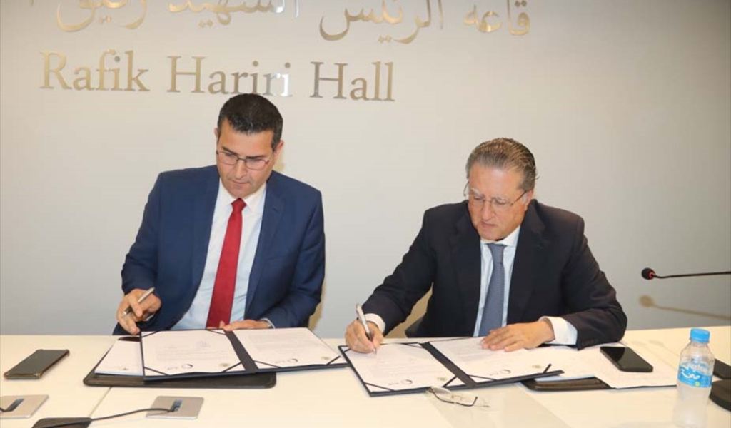 الحاج حسن وشقير يوقعان مذكرة التعاون