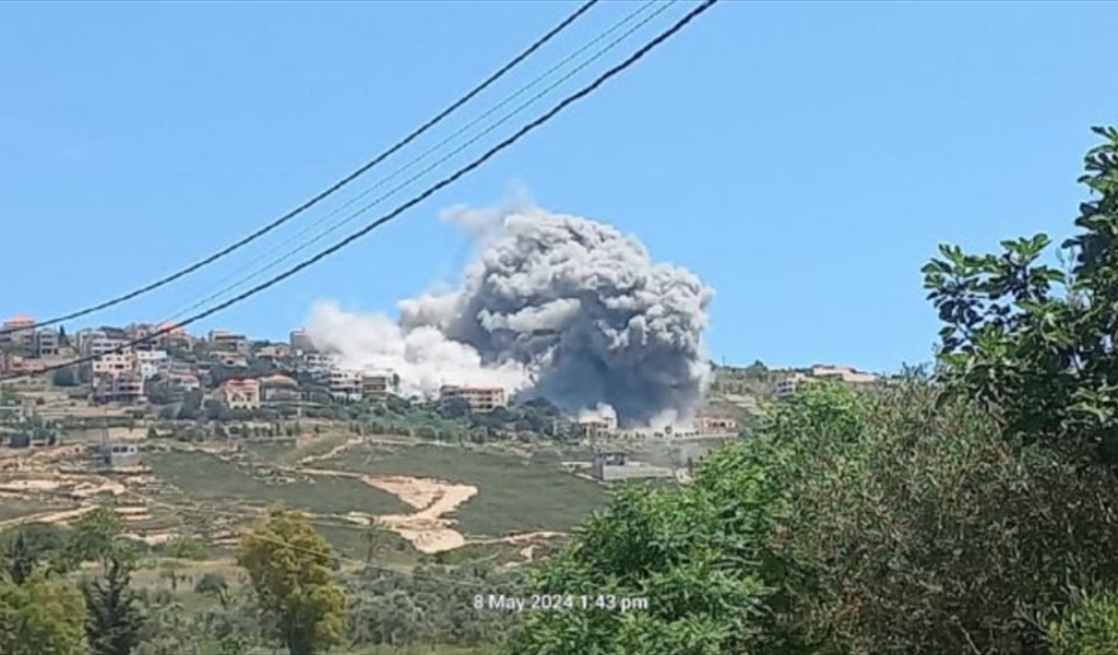 الغارة الاسرائيلية على الخيام أمس