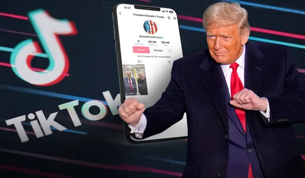 ترامب ينضم إلى تطبيق  «تيك توك» الذي كان يحاول حظره