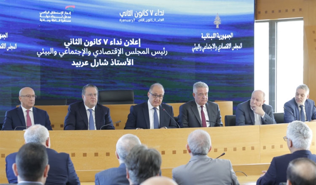 شقير متوسطاً المشاركين في اللقاء