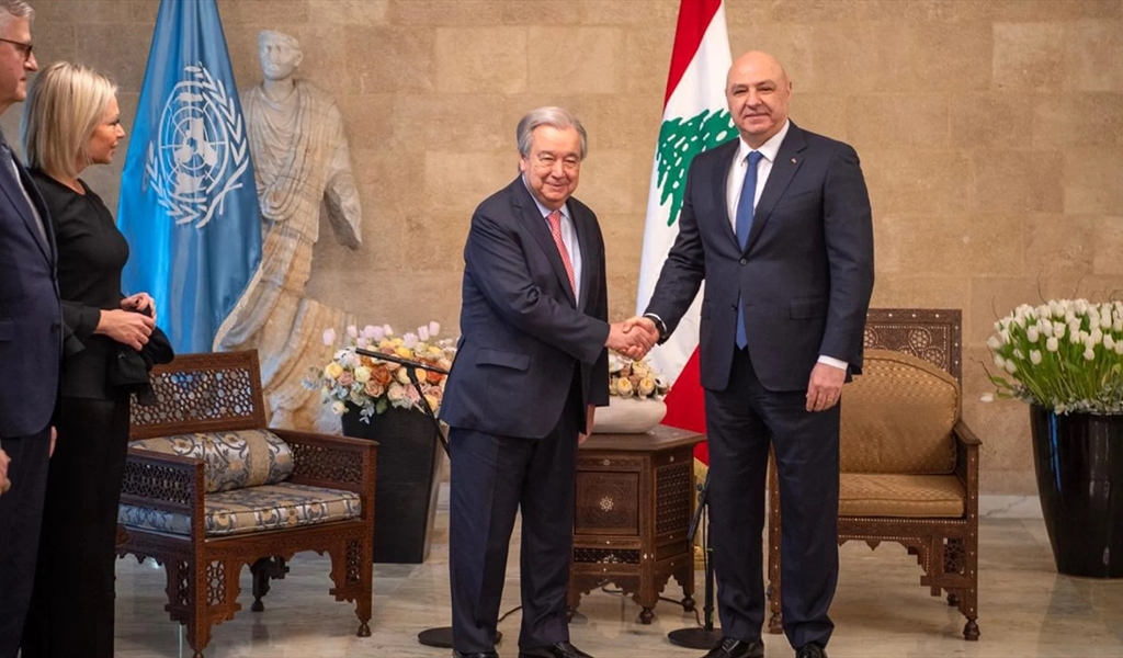 غوتيريش يجول على المسؤولين:فرصة للبنان لاعادة بسط سلطة الدولة على الأرض