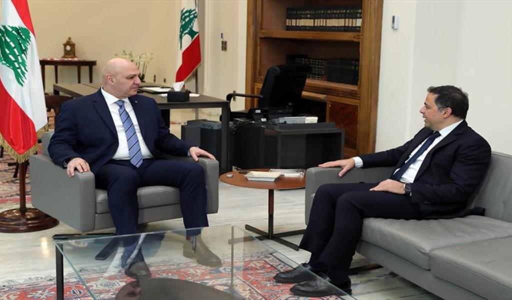 الرئيس عون مستقبلاً منصوري (تصوير: محمود يوسف)