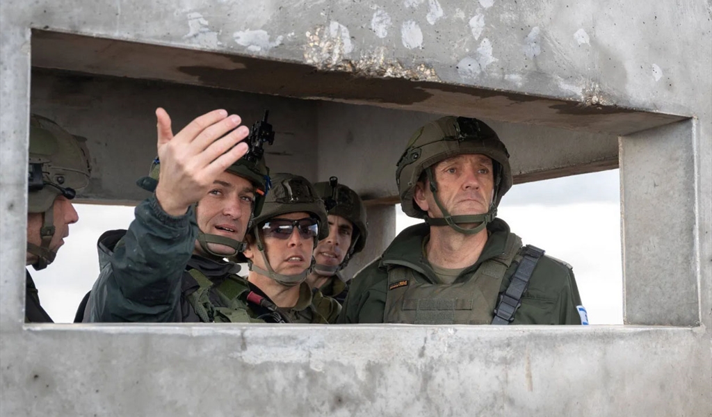 رئيس أركان الجيش الإسرائيلي هرتسي هاليفي في قطاع غزة