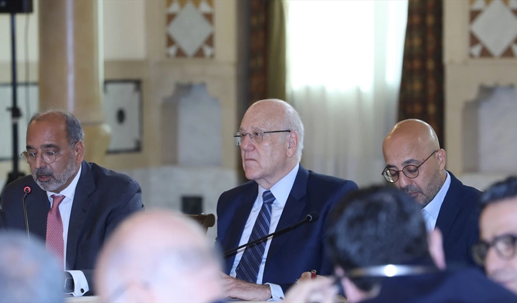 الرئيس ميقاتي يتحدث خلال اللقاء التكريمي