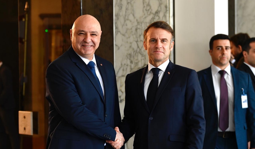 ماكرون في قصر بعبدا