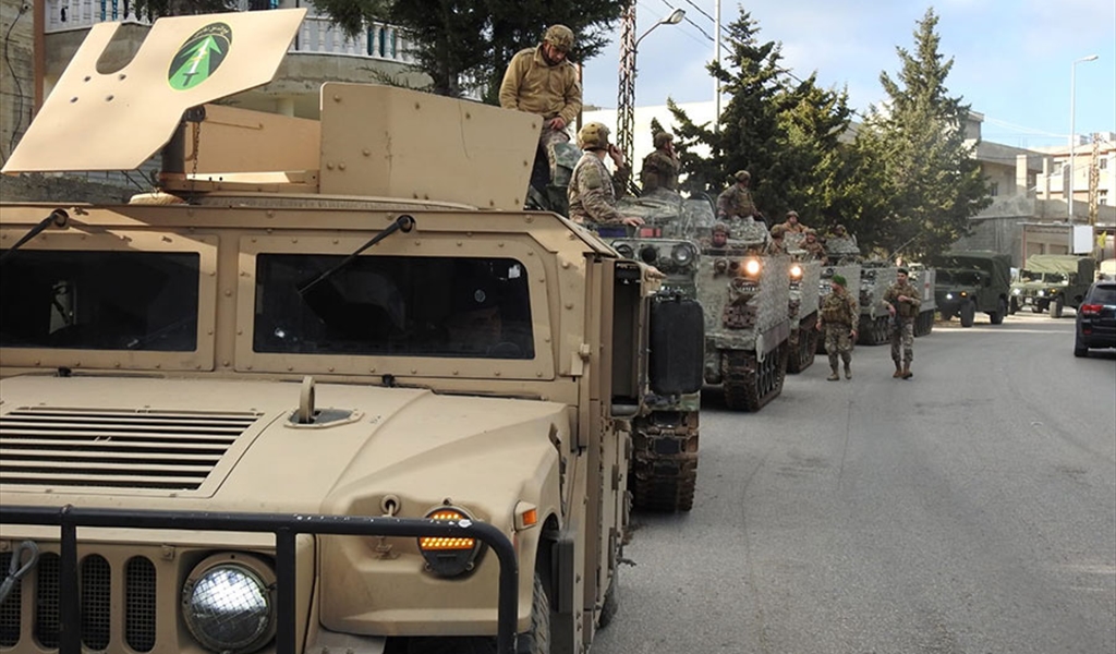 آليات الجيش اللبناني في بنت جبيل