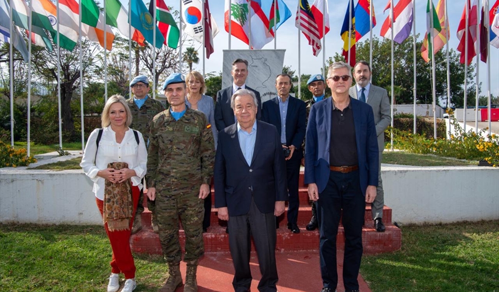 غوتيريش من الناقورة: الوجود الإسرائيلي جنوبًا انتهاك للقرار 1701