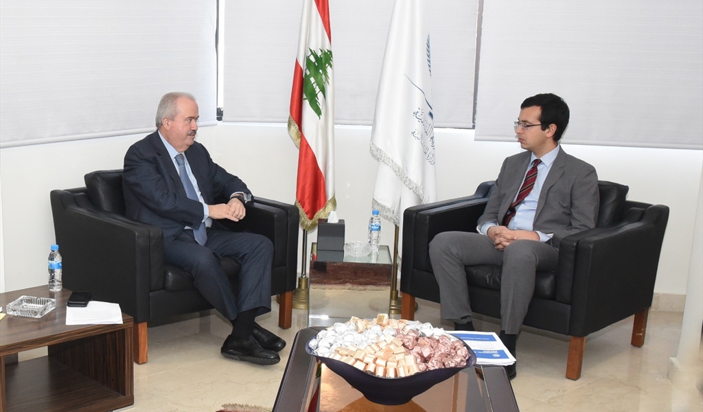 الوزير جابر مستقبلاً فريدريكو ليما