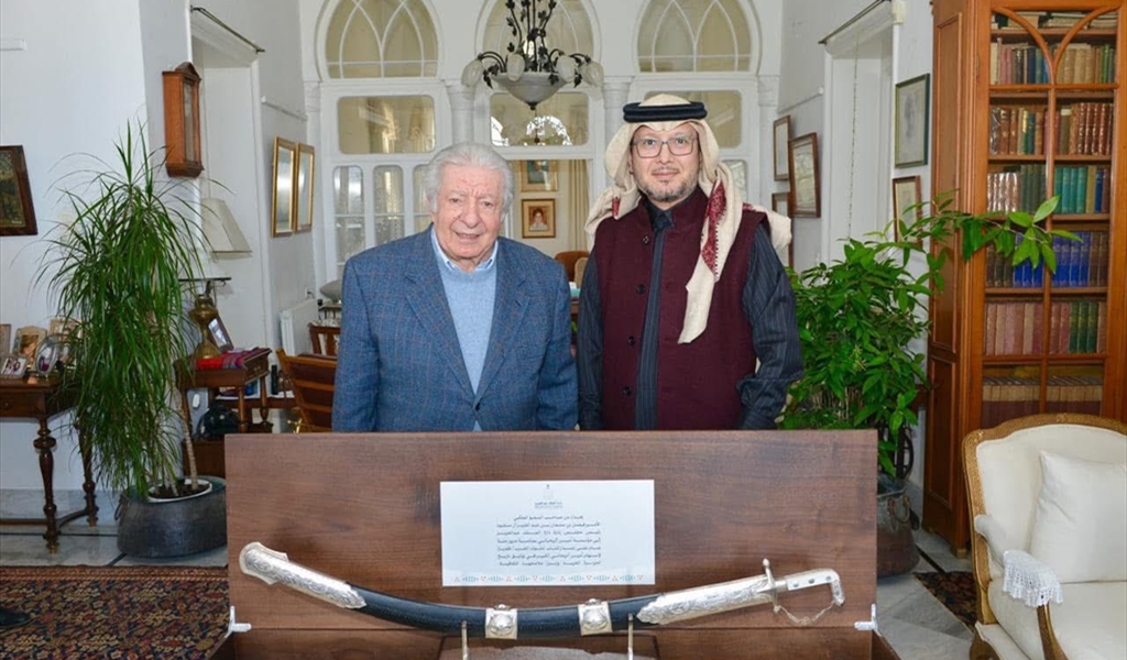 سيف من السفير السعودي الى أسرة أمين الريحاني