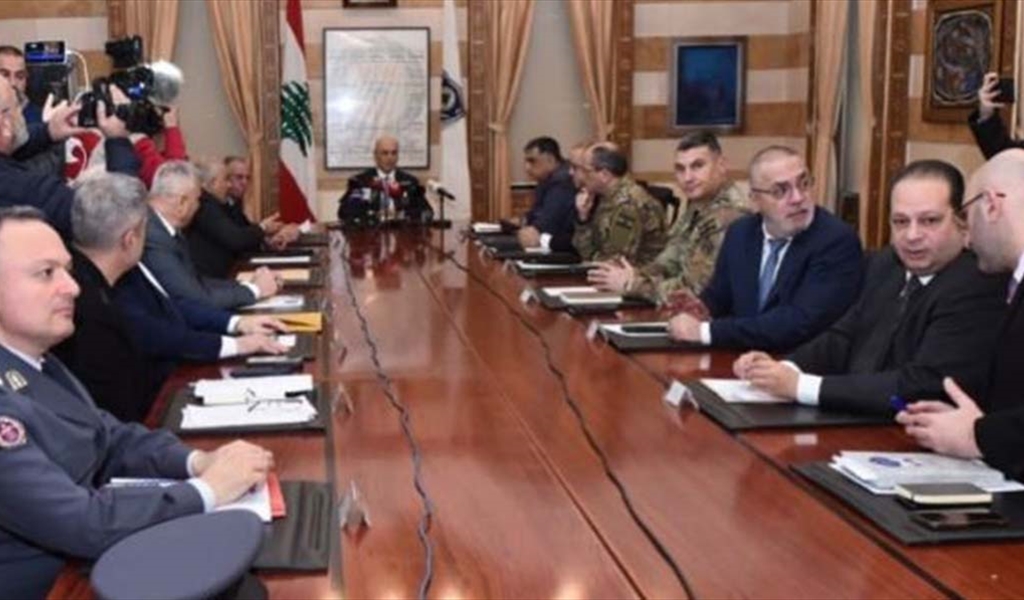 الوزير الحجار مترئساً الاجتماع