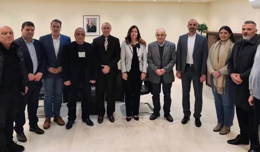 الوزيرة بيرقداريان خلال لقاء اتحاد كرة الطاولة