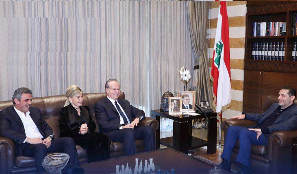 الرئيس الحريري مستقبلاً وفد القوات برئاسة النائب جورج عدوان