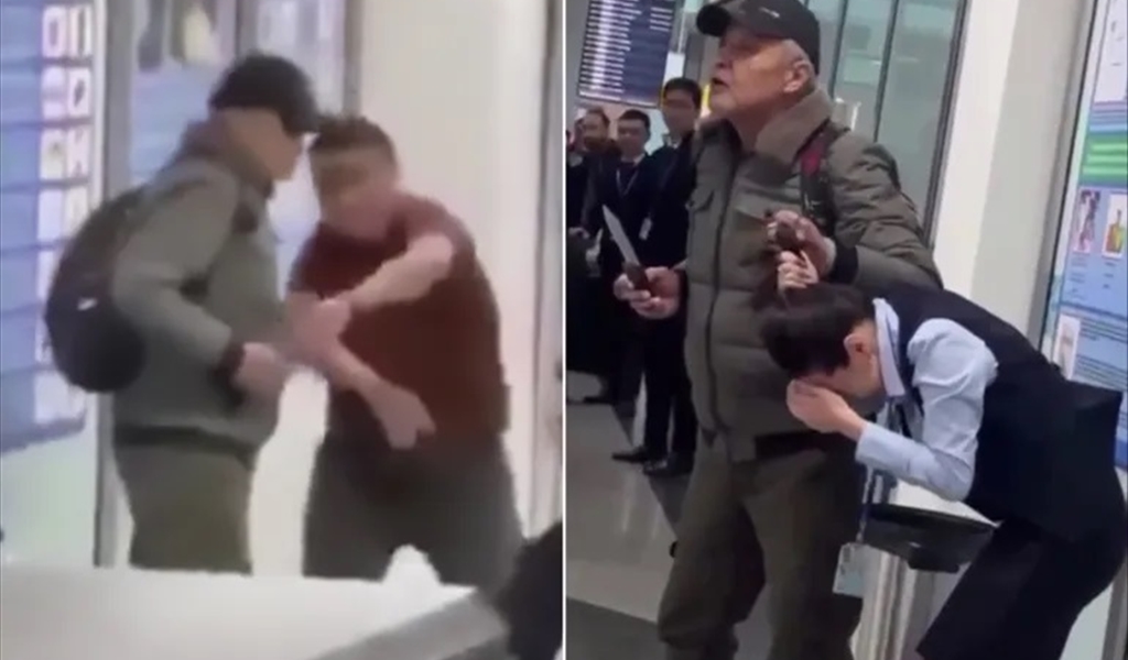 ملاكم ينقذ رهينة من مسلّح في المطار