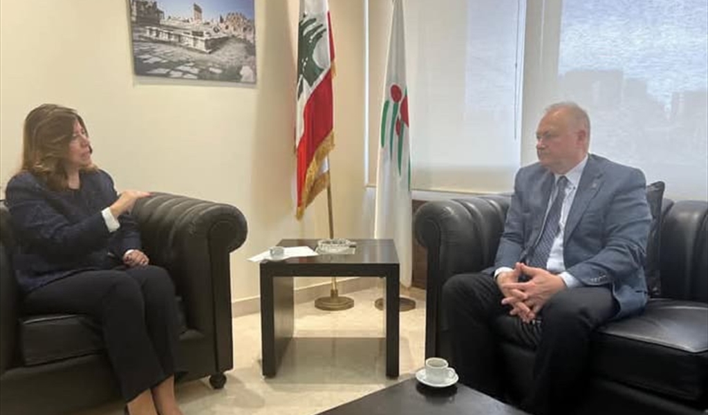 بايراقداريان خلال اجتماعها بالسفير الروسي