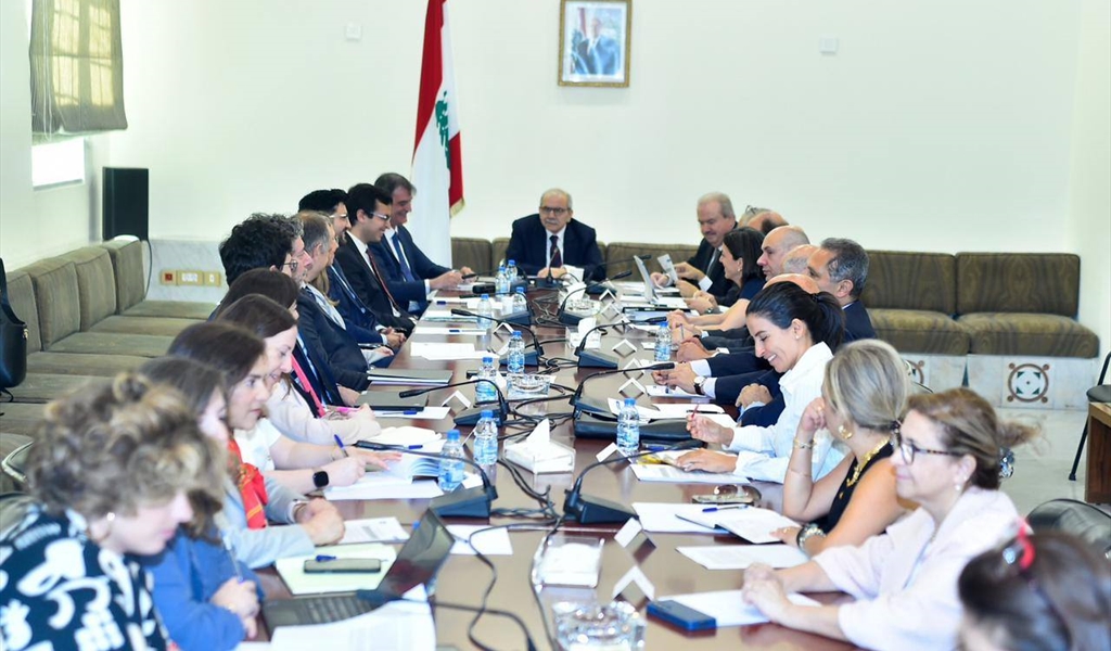 الاجتماع مع وفد الصندوق برئاسة الرئيس سلام