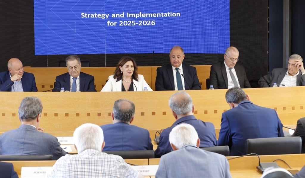 الوزيرة السيد خلال اللقاء في المجلس الاقتصادي والاجتماعي