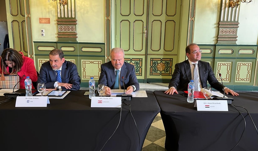 الوزير جابر خلال مشاركته في اجتماعات مركز المساعدة التقنية للشرق الأوسط