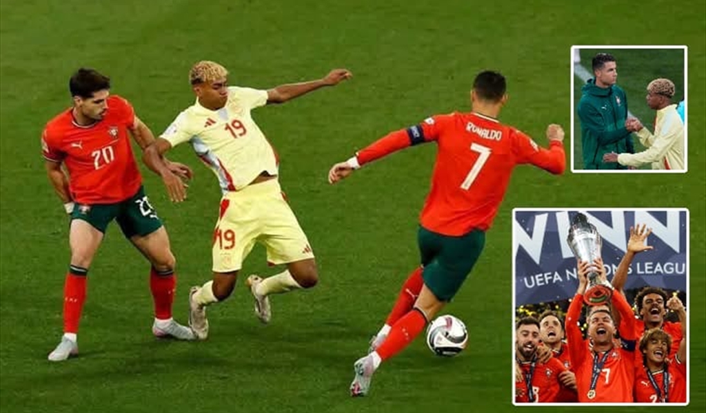 رونالدو يختزل التاريخ ويطفىء وهج لامال باحرازه دوري الامم الاوروبية