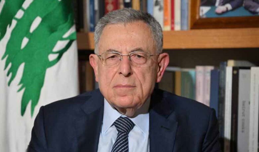 السنيورة في مقترح لإستعادة سلطة الدولة وانسحاب إسرائيل: لتنطلق صيغة الردّ على برّاك من حصرية السلاح