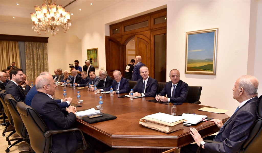 الرئيس بري مترئساً الاجتماع المشترك لهيئة المكتب والإدارة والعدل (حسن إبراهيم)