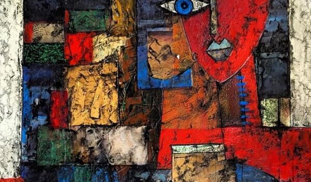 الإنسان بين اللون والهندسة في لوحات لبنى ياسين