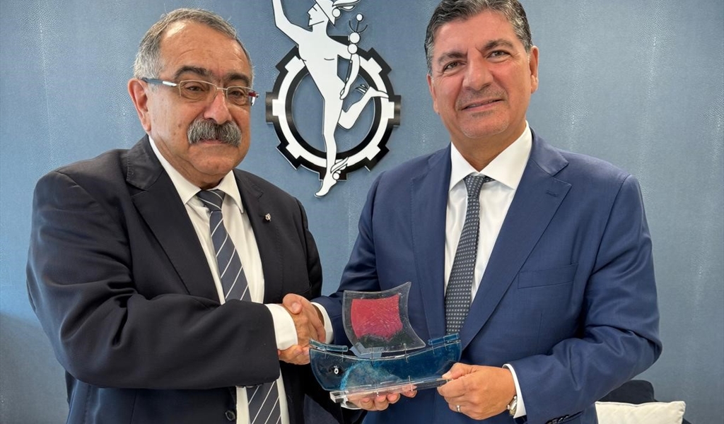 بهاء الحريري مع رئيس غرفة تجارة قبرص