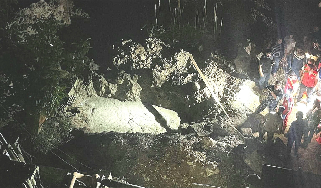 الحفرة وفيها القتيل السوري في بلدة مشمش