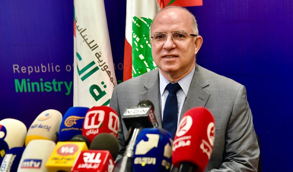 الوزير حيدر خلال المؤتمر الصحفي