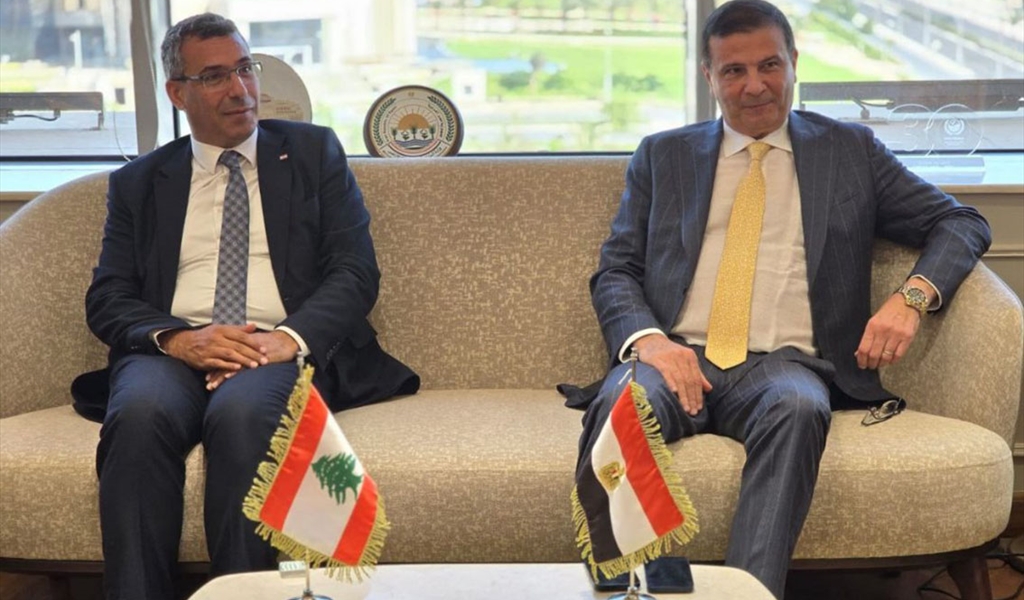 الوزير هاني والوزير فاروق خلال إطلاق اعمال الدورة