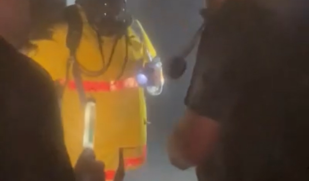 حريق في مبنى يسكنه الوزير…!