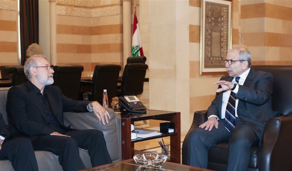 الاجتماع بين الرئيس سلام ولاريجاني