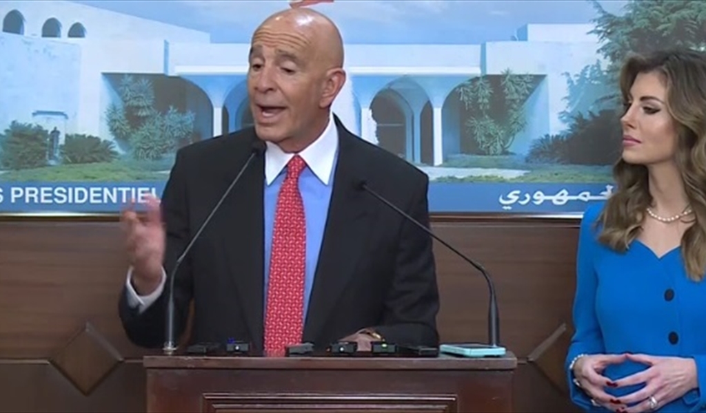 براك يكشف من بعبدا: اقتراح لبناني جديد لنزع السلاح