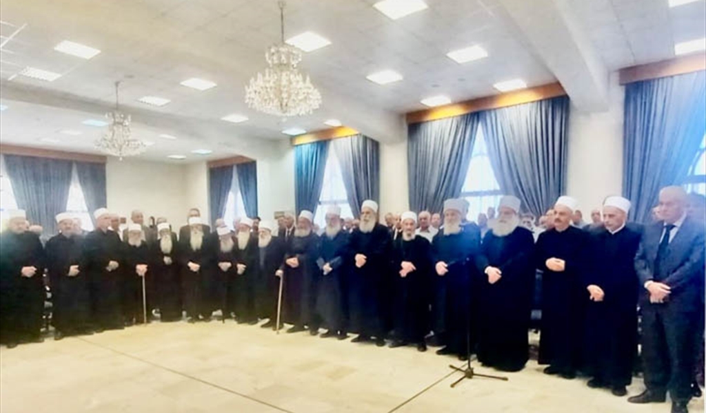 المشايخ خلال تشييع حمادة