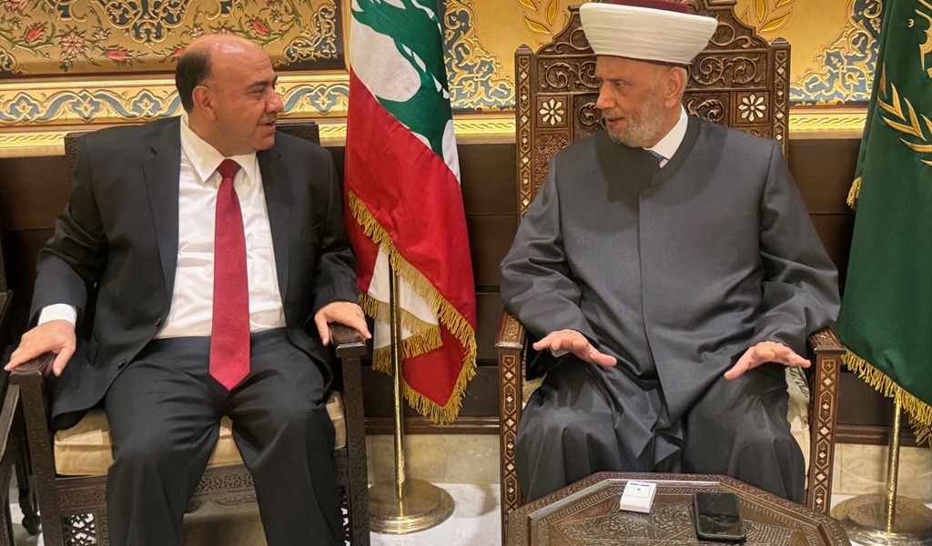 المفتي دريان مع سفير الأردن