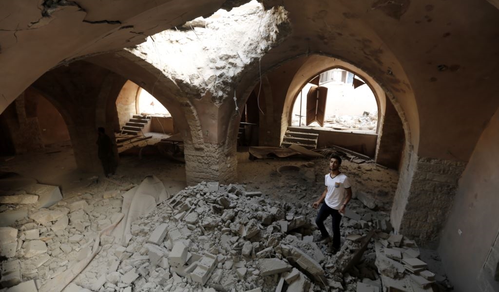 مركز أثري دمّره الإحتلال في غزة