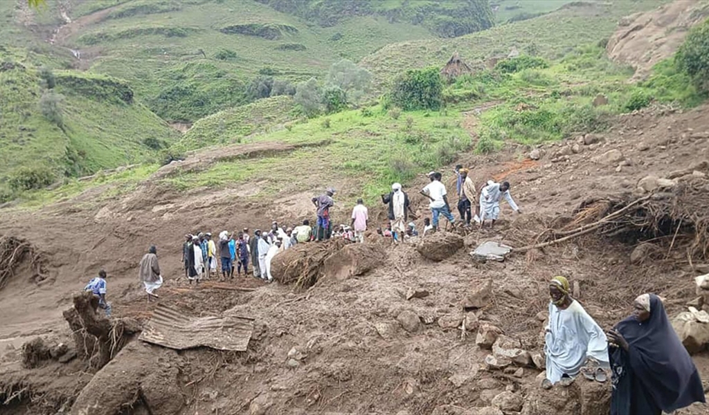 ألف قتيل بانزلاق أرضي في السودان
