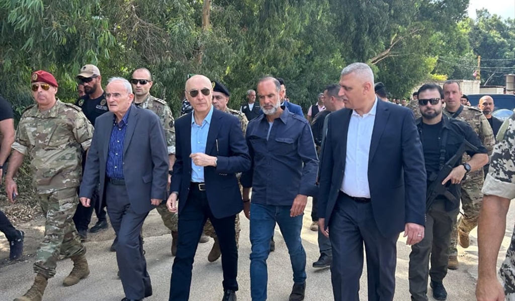 الوفد الوزاري خلال الجولة