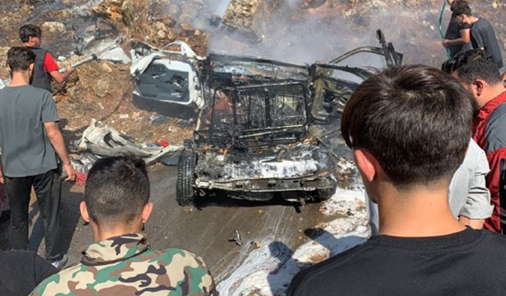 شهيد باستهداف سيارة في بلدة حاروف النبطية