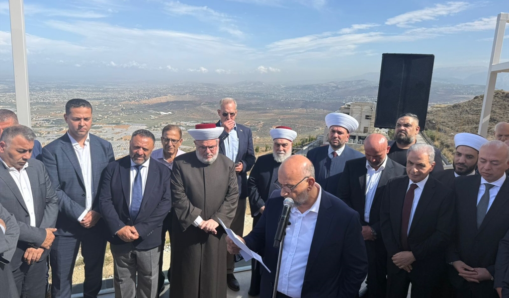 علم الدين يلقي كلمته في الافتتاح