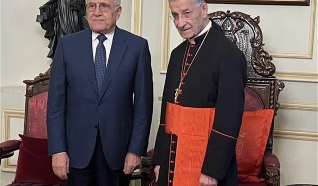 سليمان زار بكركي: حان الوقت للعودة إلى التزام ما أطلقه الراعي بشأن الحياد