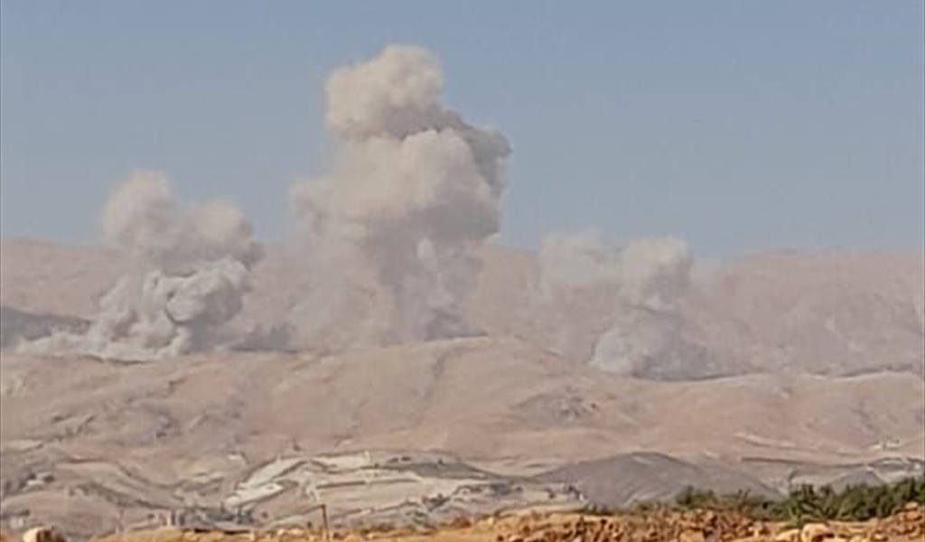 غارات جوية مكثّفة استهدفت جرود جنتا وشمسطار في البقاع